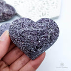 Lepidolite Puff Heart - Crystal Shop Australia | Inner Nurture - Ethically Sourced - Buy Crystals Online