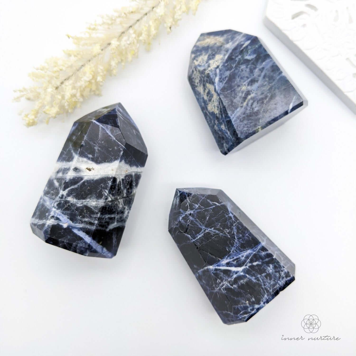 Sodalite Tower (Wide)  - Online Crystal Shop Australia | Inner Nurture - Ethically Sourced