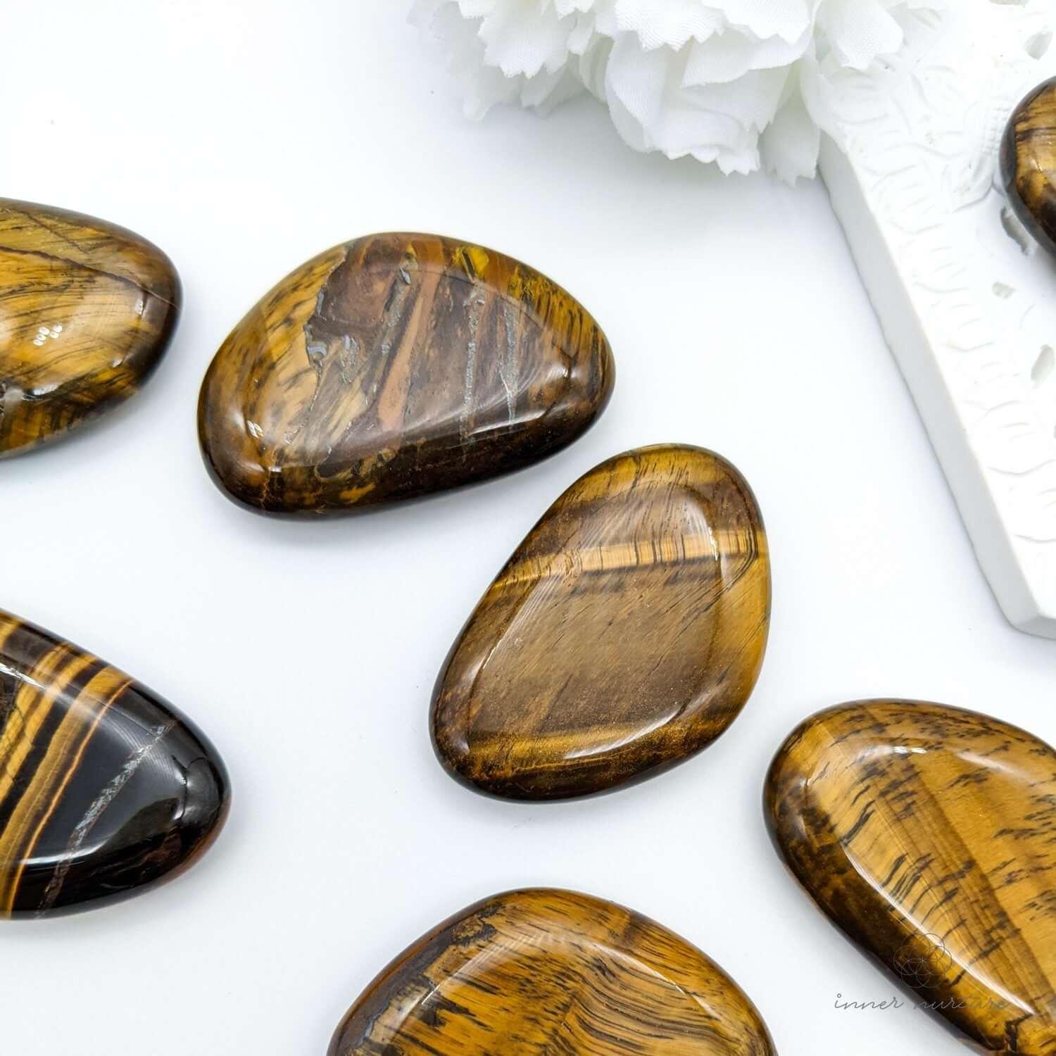Golden Tiger's Eye Palm Stone - Online Crystal Shop Australia | Inner Nurture - Ethically Sourced