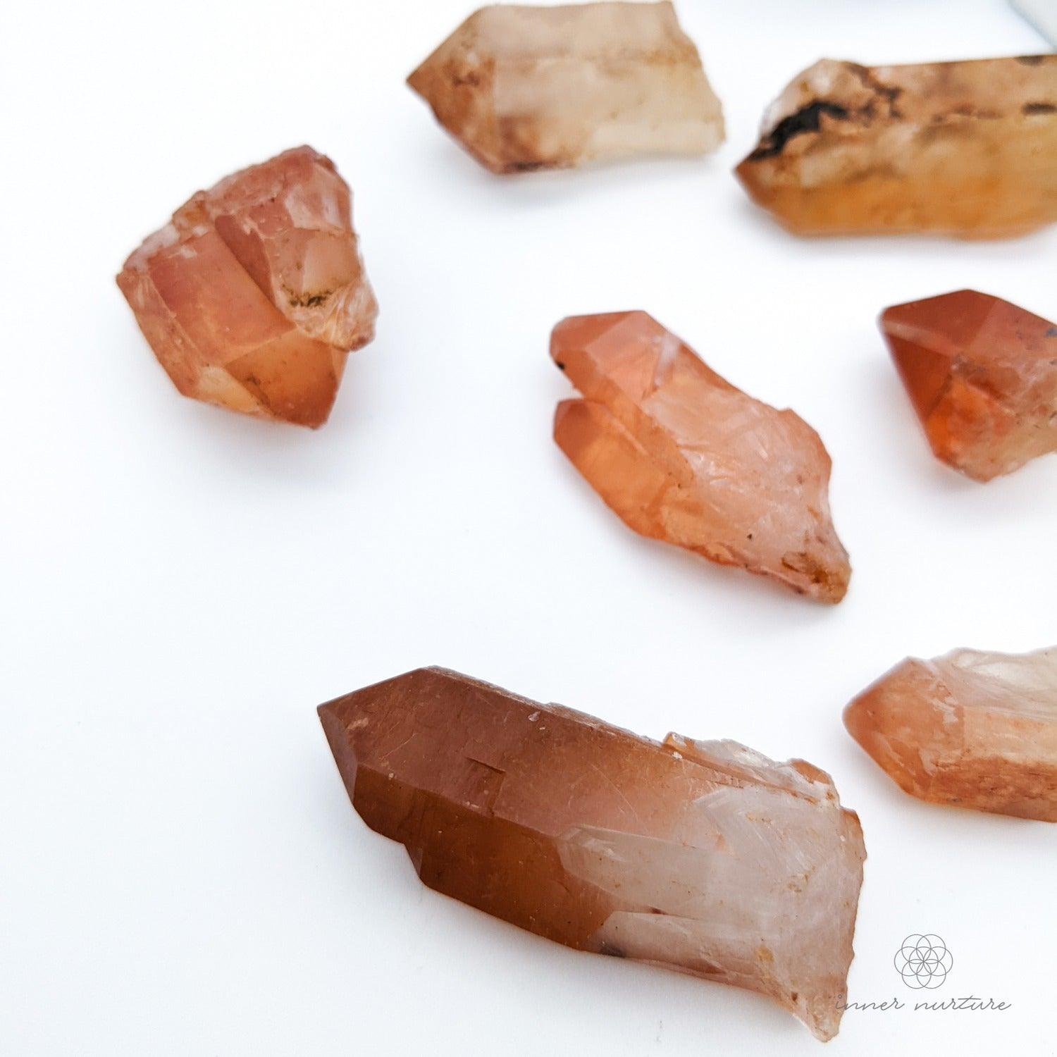 Tangerine Quartz Point - Online Crystal Shop Australia | Inner Nurture - Ethically Sourced