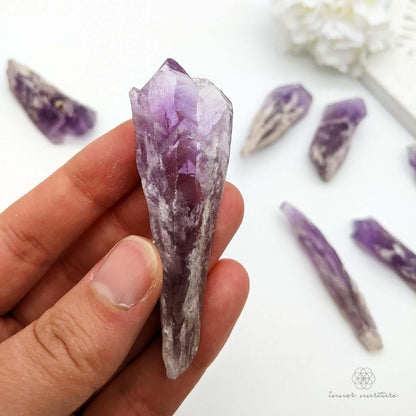 Amethyst Elestial Point (Dragon's Tooth) - Online Crystal Shop Australia | Inner Nurture - Ethically Sourced