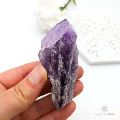 Amethyst Elestial Point (Dragon's Tooth) - Online Crystal Shop Australia | Inner Nurture - Ethically Sourced