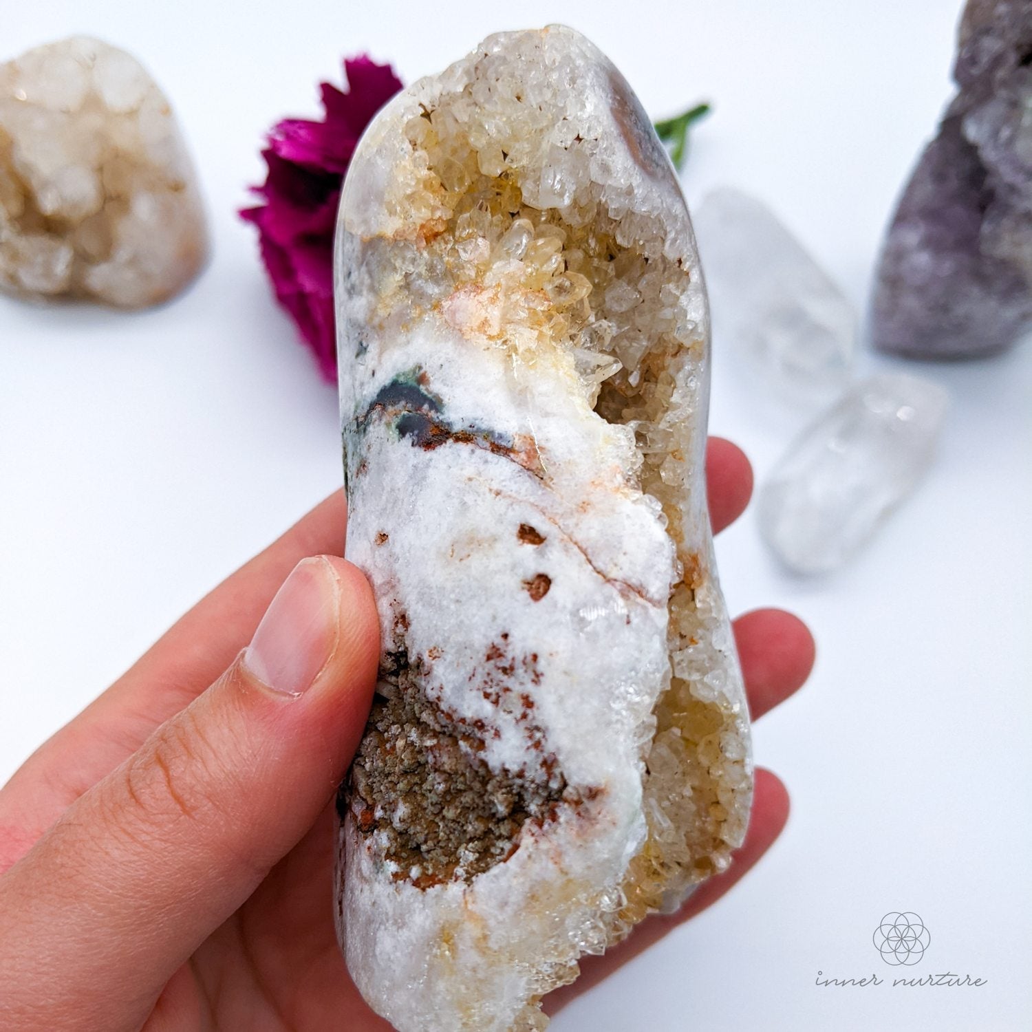 Pink Amethyst Free Form Cluster - 299g | Beautiful Healing Crystals Australia - Shop Online | Ethically Sourced