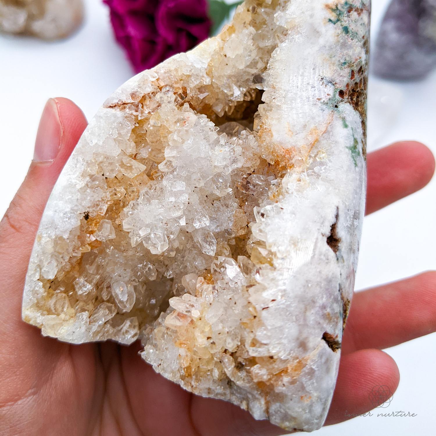 Pink Amethyst Free Form Cluster - 299g | Beautiful Healing Crystals Australia - Shop Online | Ethically Sourced