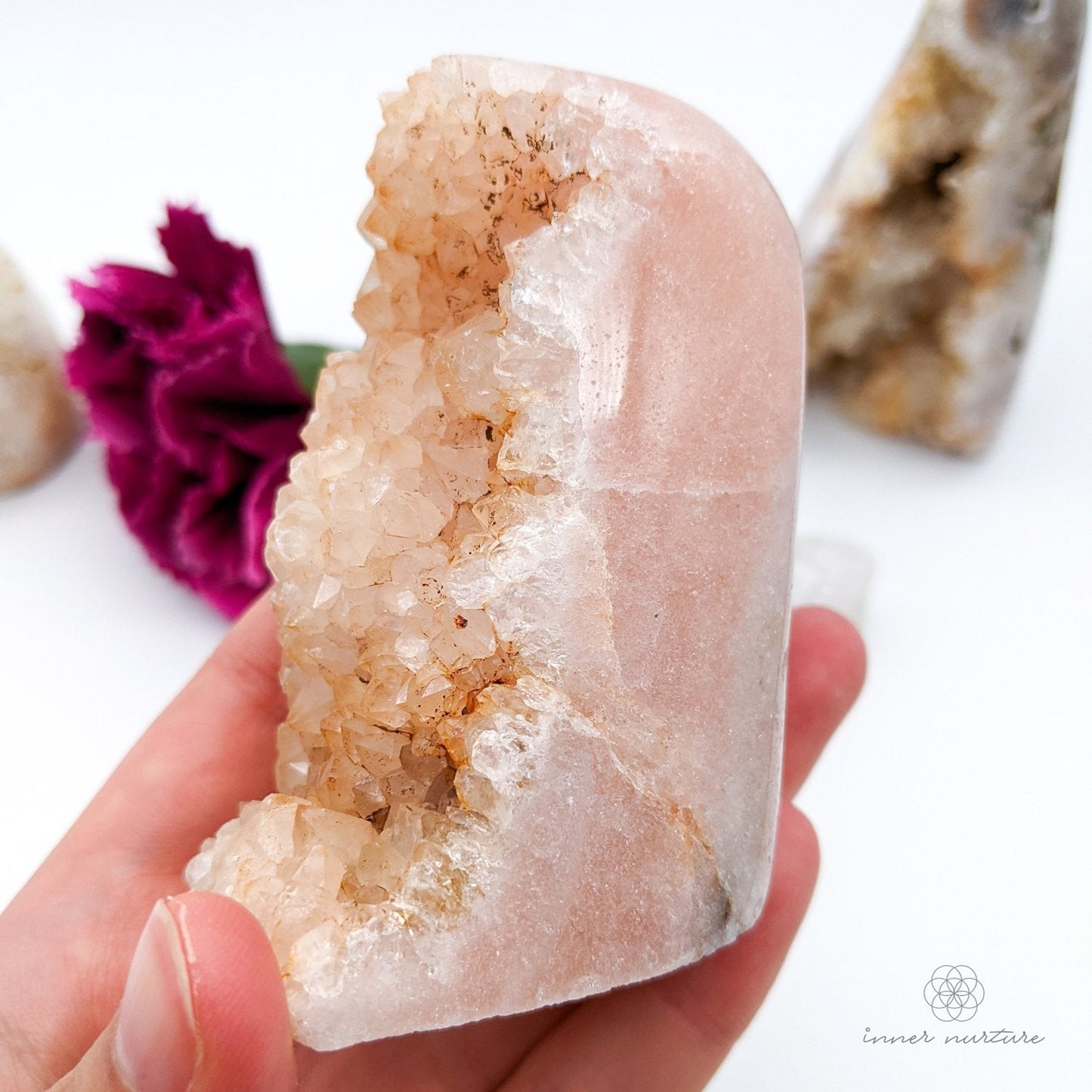 Pink Amethyst Free Form Cluster - 256g | Beautiful Healing Crystals Australia - Shop Online | Ethically Sourced