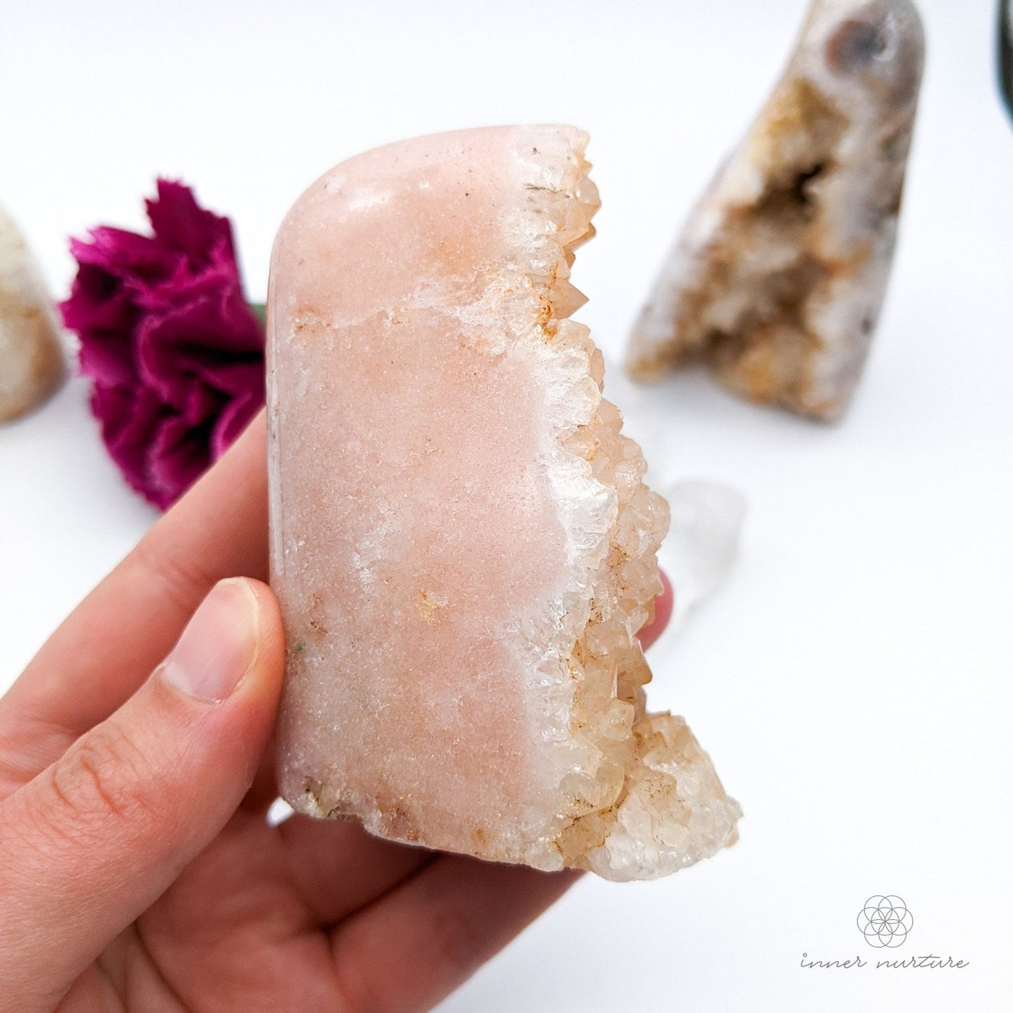 Pink Amethyst Free Form Cluster - 256g | Beautiful Healing Crystals Australia - Shop Online | Ethically Sourced