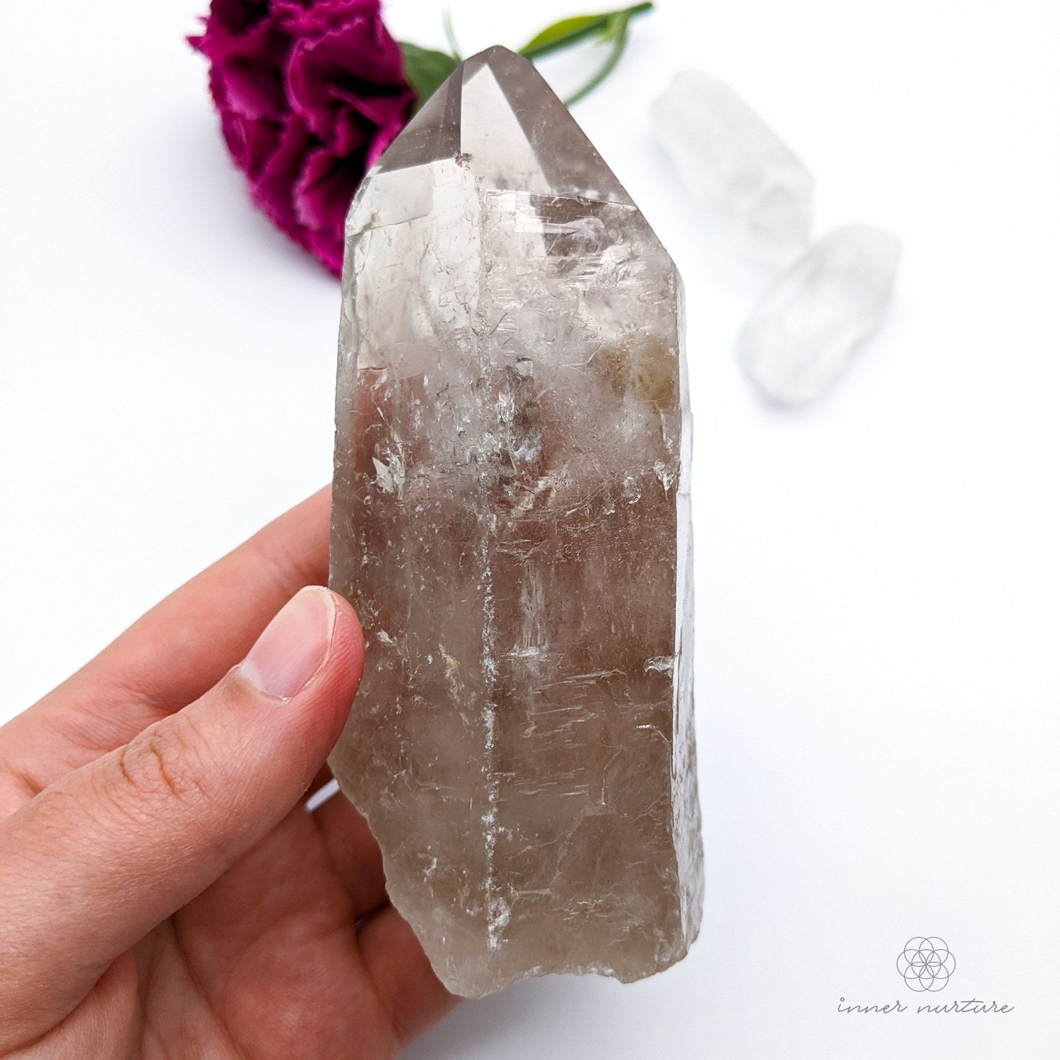 Smoky Quartz Point Specimen | 305g - Crystals Australia