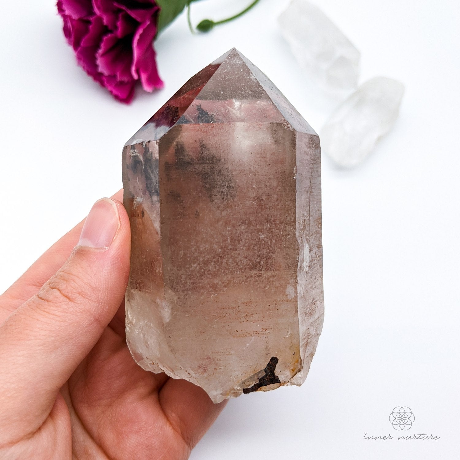 Smoky Quartz Point Specimen | 220g - Crystals Australia