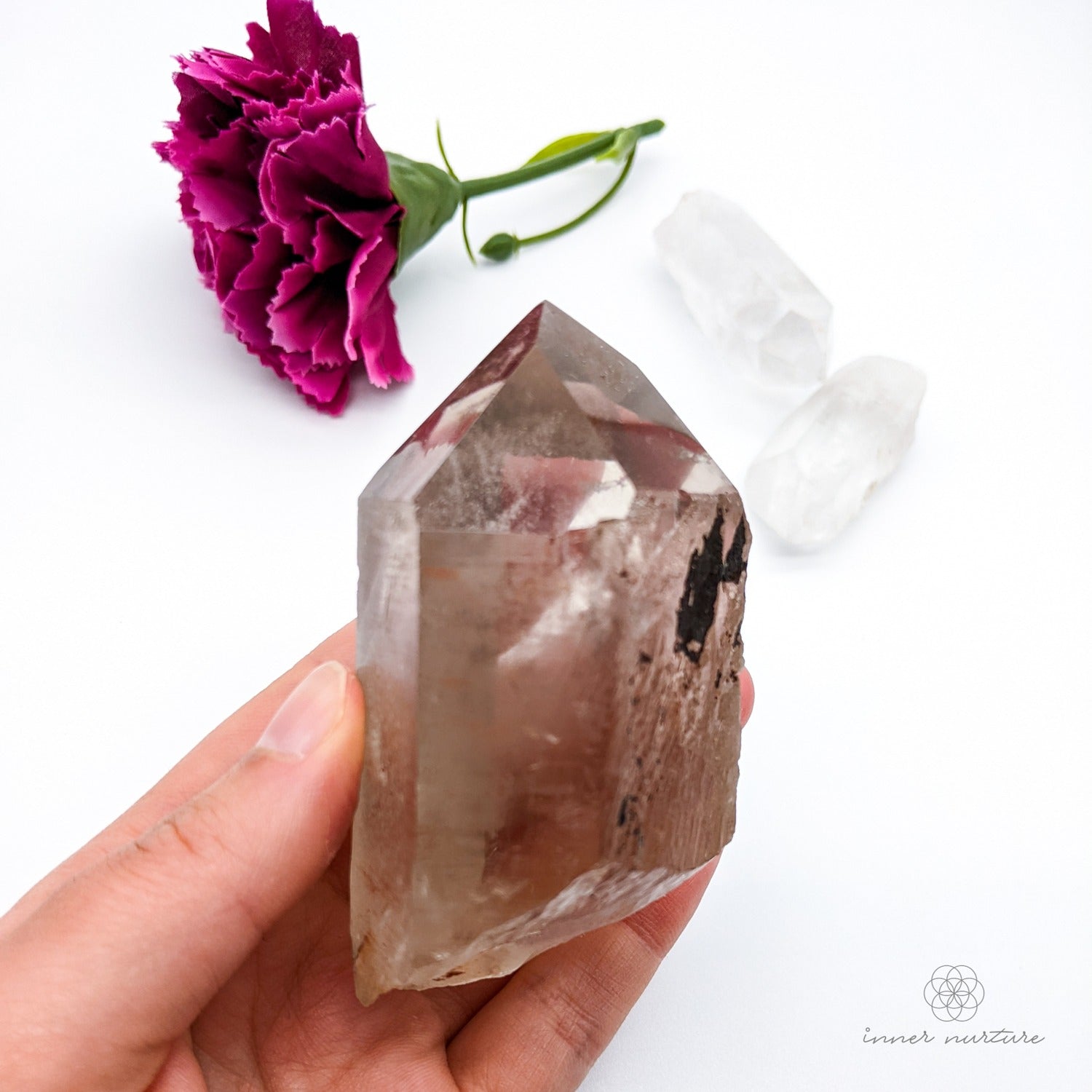 Smoky Quartz Point Specimen | 220g - Crystals Australia