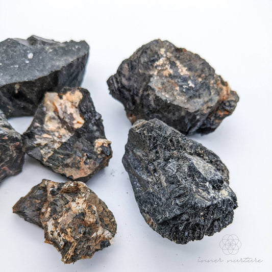 Black Tourmaline Rough - Crystals Australia