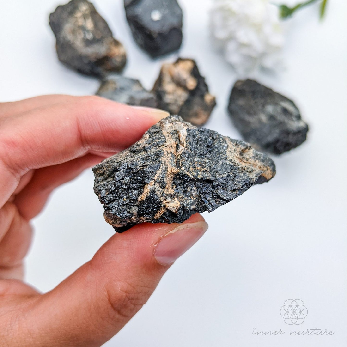 Black Tourmaline Rough - Crystals Australia