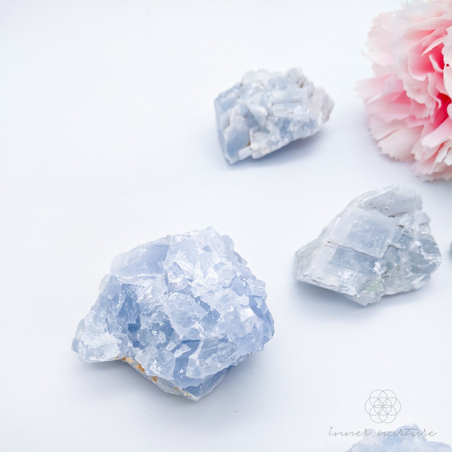 Blue Calcite Rough - Crystals Australia