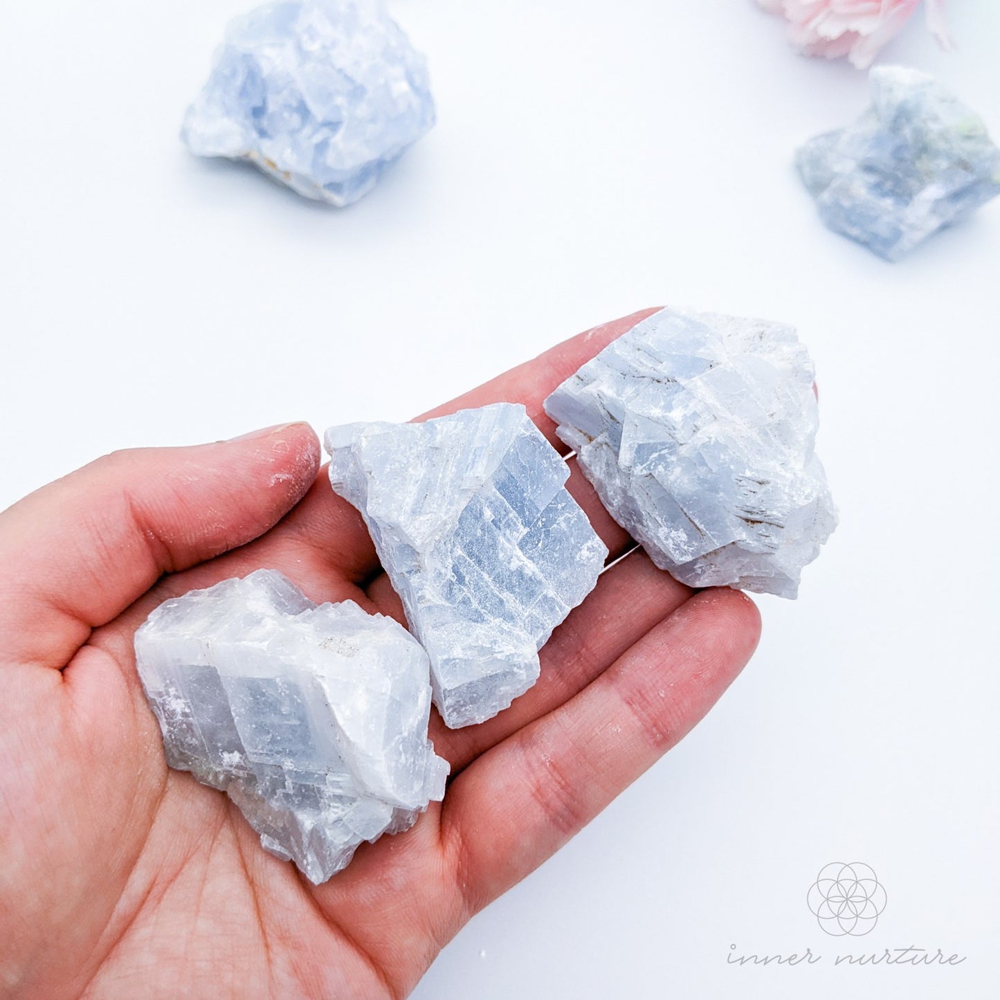 Blue Calcite Rough - Crystals Australia