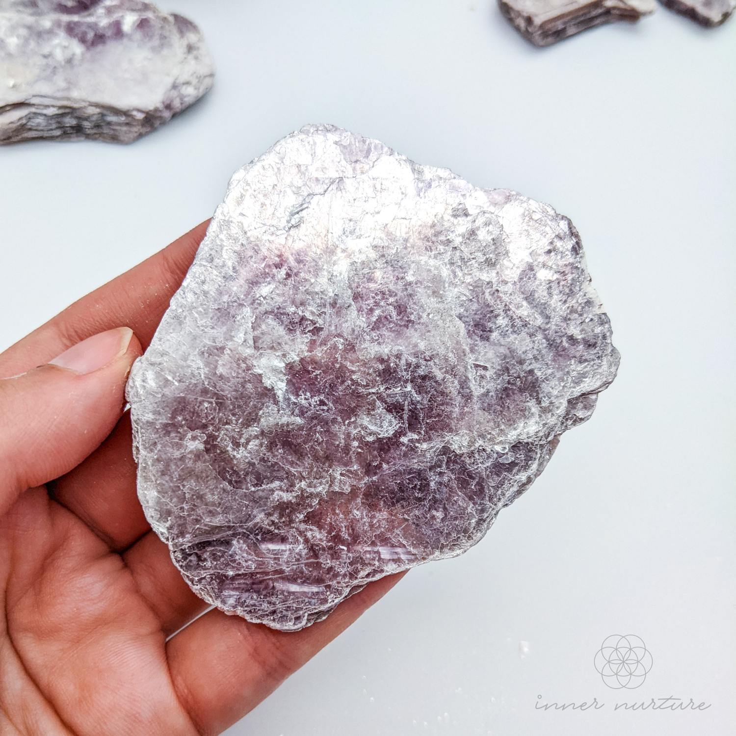 Lepidolite Rough Plate - Crystals Australia