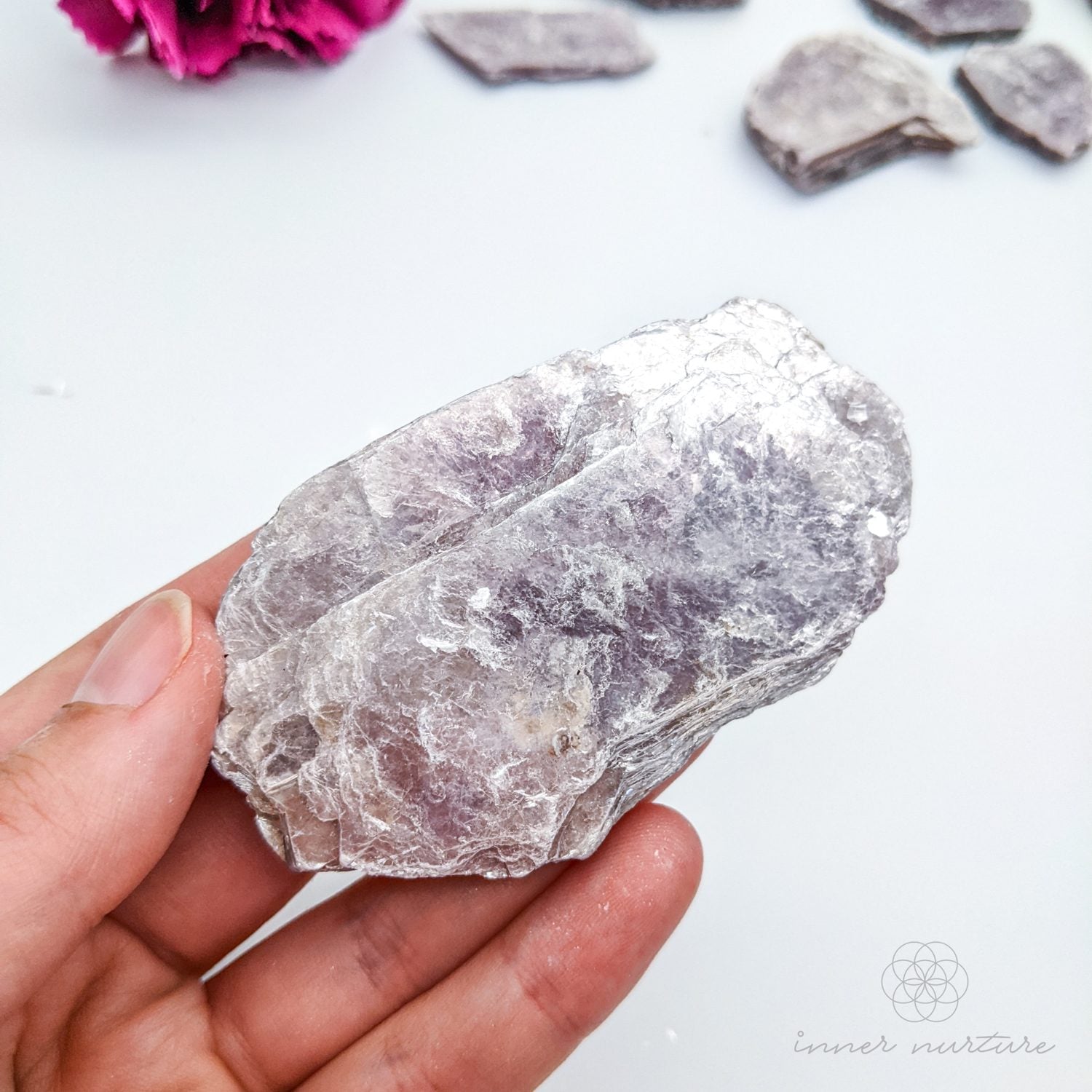Lepidolite Rough Plate - Crystals Australia