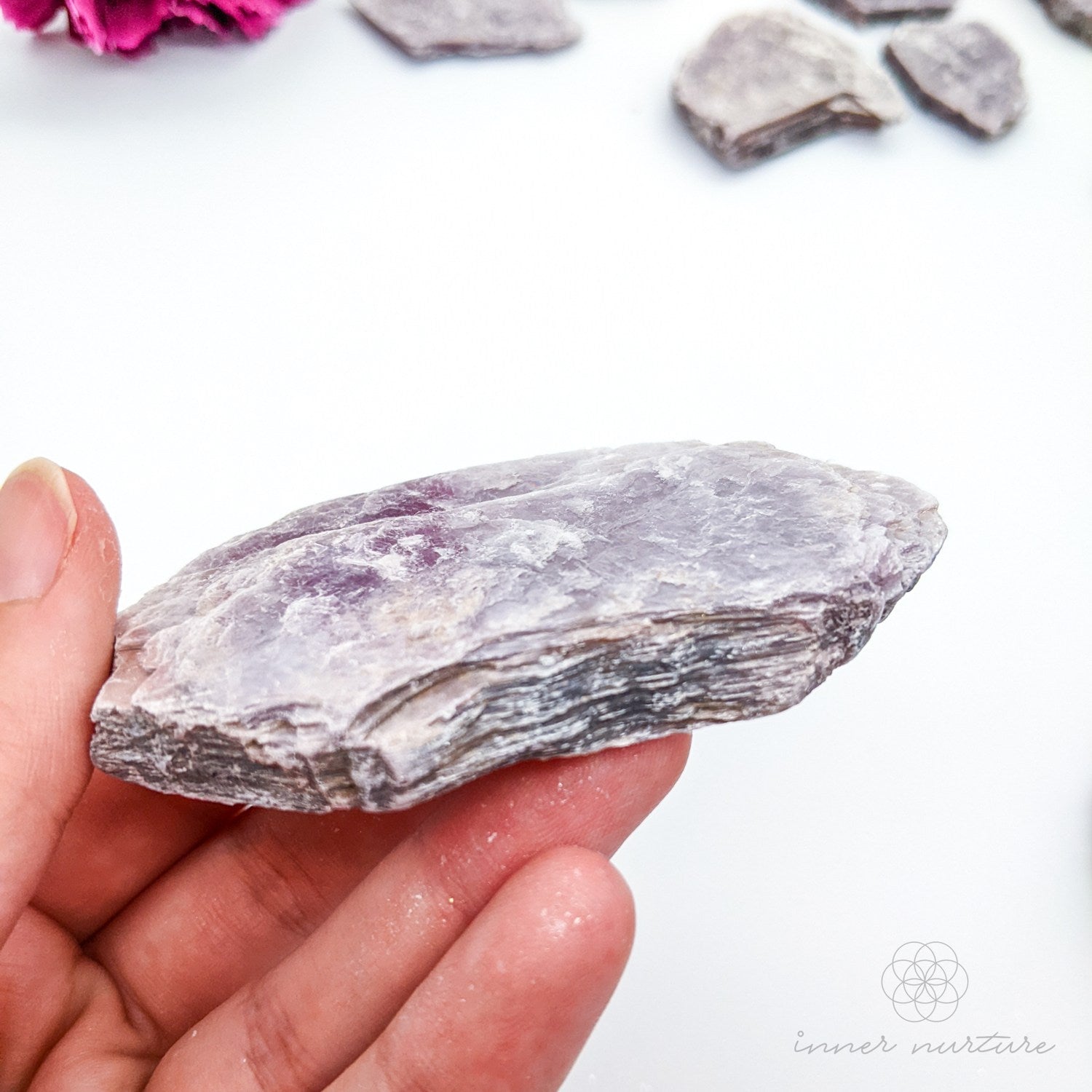 Lepidolite Rough Plate - Crystals Australia