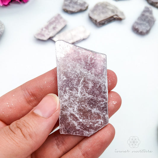 Lepidolite Rough Plate - Crystals Australia