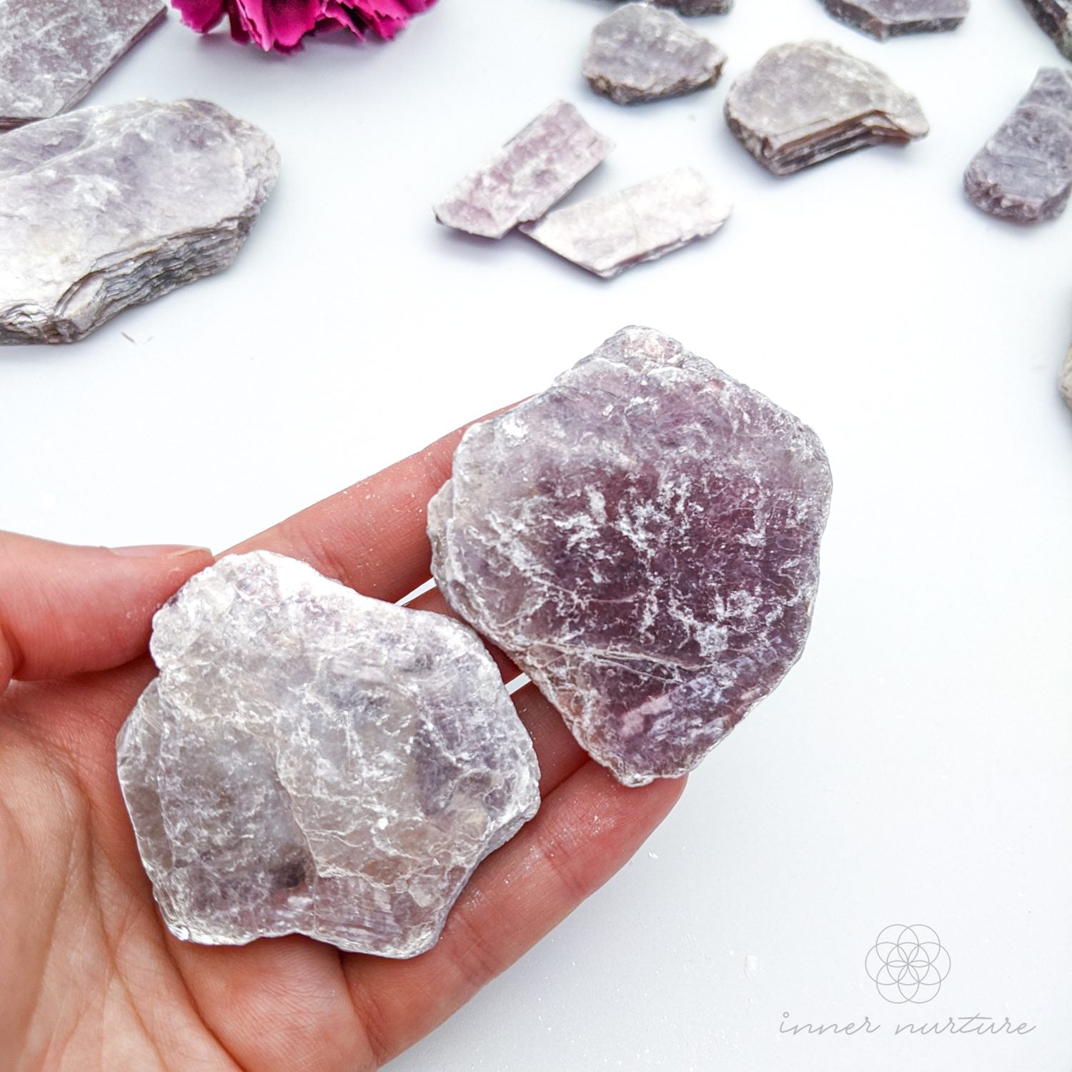 Lepidolite Rough Plate - Crystals Australia