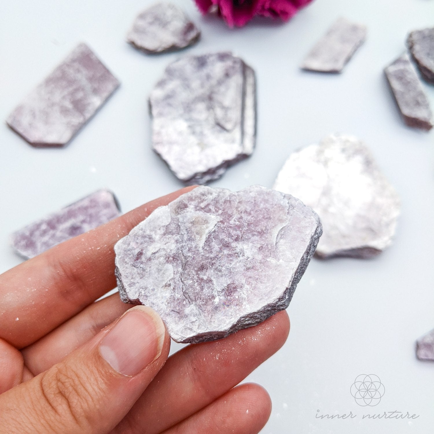 Lepidolite Rough Plate - Crystals Australia